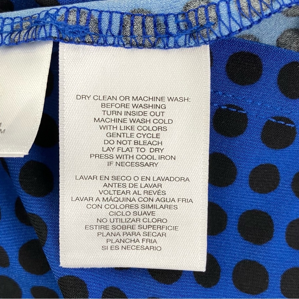 Anne Klein V-Neck Dot Shell - Picture 3 of 4